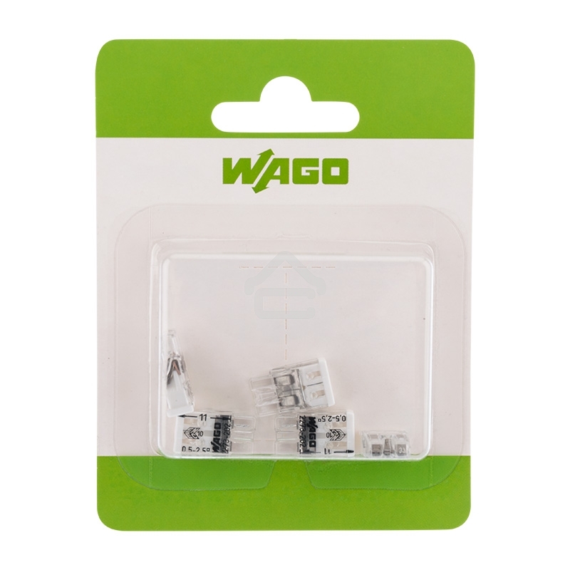 Электромонтажные экспресс-клеммы (2*2.5 мм2) 5шт WAGO