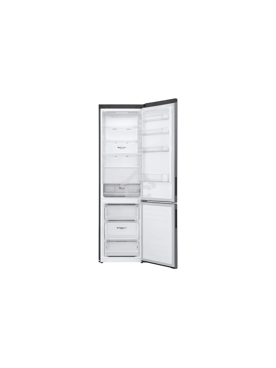 Холодильник LG GA-B509CLSL графитовый двухкамерный 277/107л морозилка снизу, No Frost
