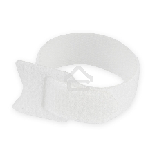 Хомуты-липучки на основе ленты Velcro VT-110x11WT 110 x 11 мм, белые (12 шт.)