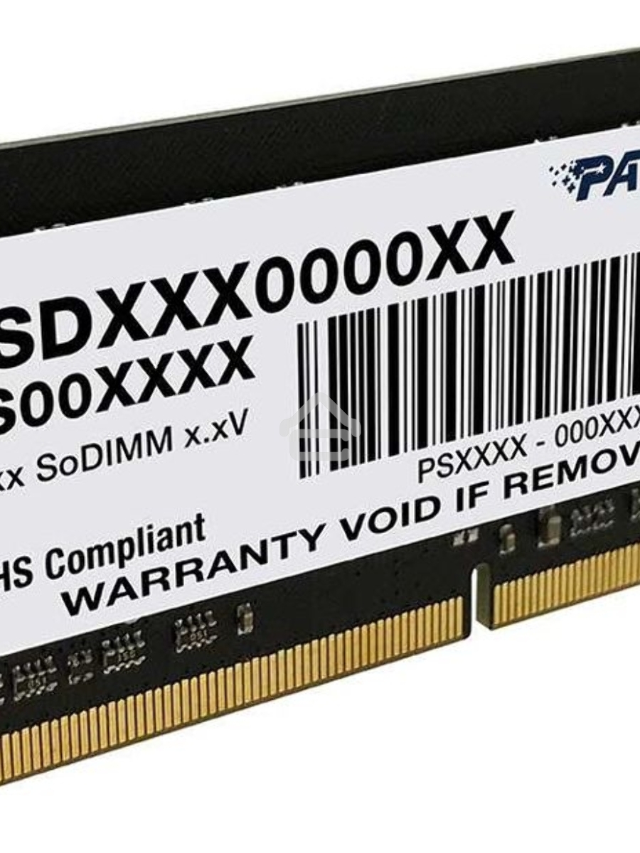 Оперативная память Patriot Signature, DDR4, 16GB (1x16 GB), 2666 MHz, CL19, SO-DIMM
