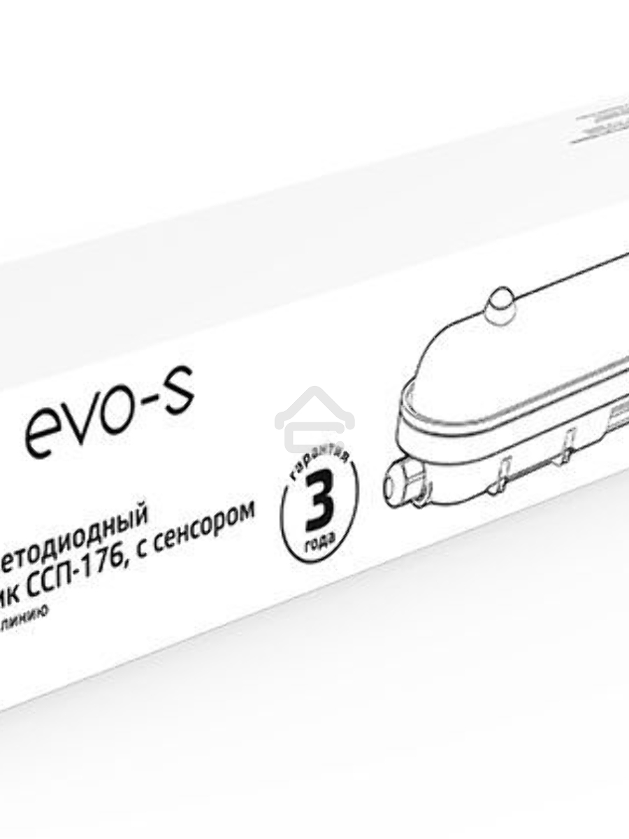 Светильник светодиодный лин СПП-176 EVO 18W 1980lm 6500K 200-240V IP65 600*76*82мм ИК-сенс и соед в лин LED