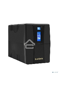Источник бесперебойного питания ExeGate Power Smart ULB-1000.LCD.AVR.4C13.RJ.USB <1000VA/550W, LCD, AVR, 4*C13, RJ45/11,USB, Black>