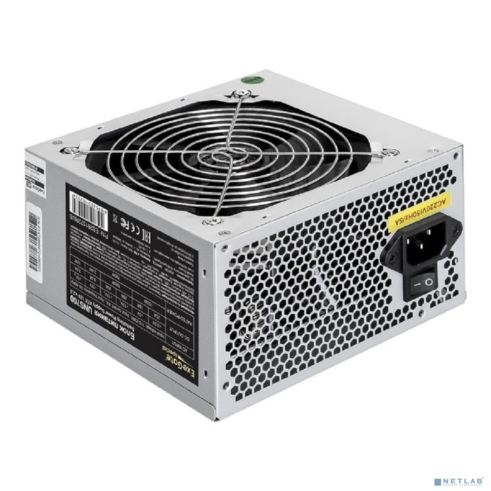 Блок питания ExeGate UNS700 (ES261572RUS-PC), 700Вт, 120мм, серый