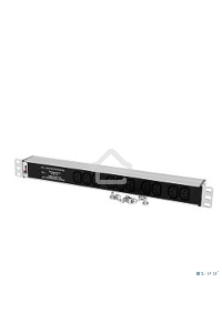 Блок розеток Rem-10 без шнура с фил. и инд., 10 IEC 60320 C13, вход IEC 60320 C14, 10A, алюм., 19