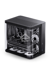 Компьютерный корпус JONSBO TK-2 Black ATX без БП, mini-ITX, micro-ATX, ATX, черный