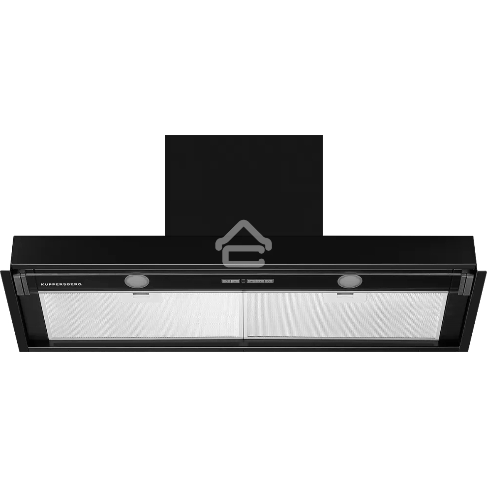 Вытяжка встраиваемая Kuppersberg Nancy S 90 черный, 90 см, 850 куб. м/ч, 42 дБ