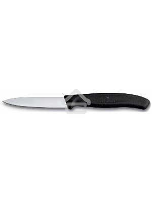 Нож кухонный Victorinox Swiss Classic (6.7603) стальной для чистки овощей и фруктов лезв.80мм прямая заточка черный без упаковки