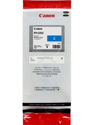 Картридж струйный Canon PFI-320 C 2891C001 голубой (300мл) для Canon Canon imagePROGRAF TM-200/205