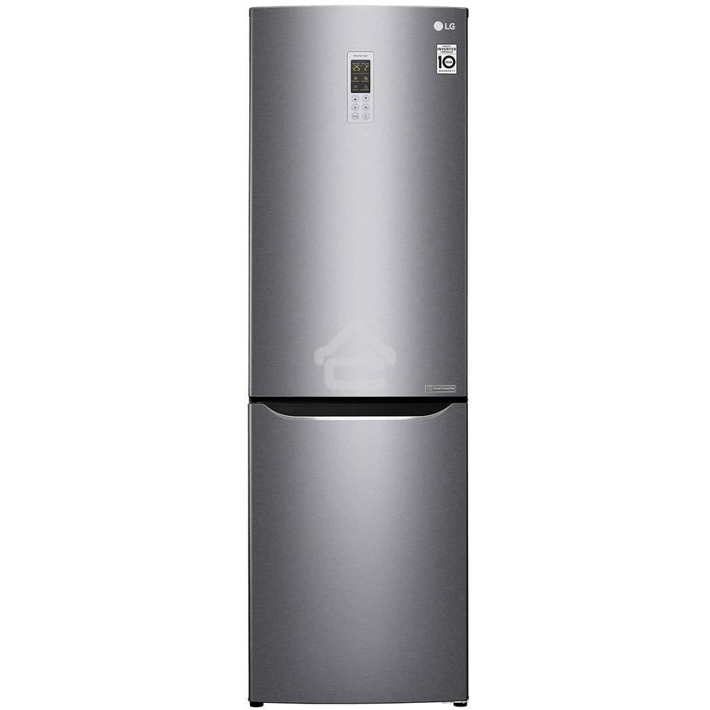Холодильник LG GA-B419SLGL графит двухкамерный 223/79л морозилка снизу, No Frost