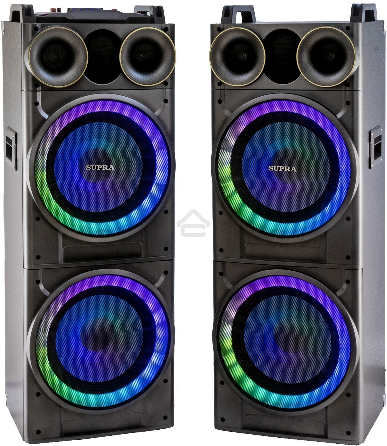 Минисистема SUPRA SMB-2150 черный 1200Вт FM USB BT SD (в комплекте: активн.+пассив.колонки)