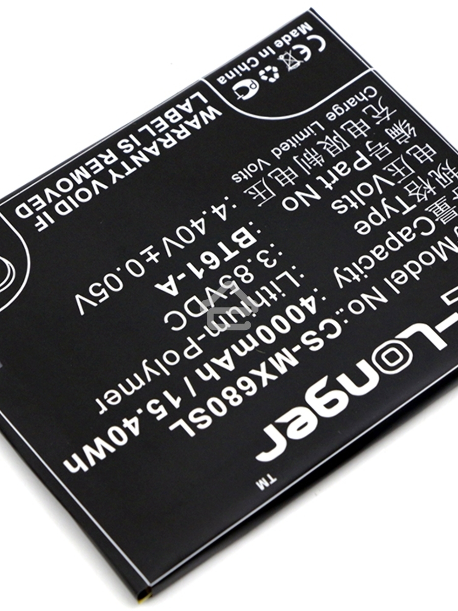 Аккумулятор CameronSinoCS-MX680SL BT61-A для MeiZu M3 Note3.85V / 4000mAh / 15.40Wh