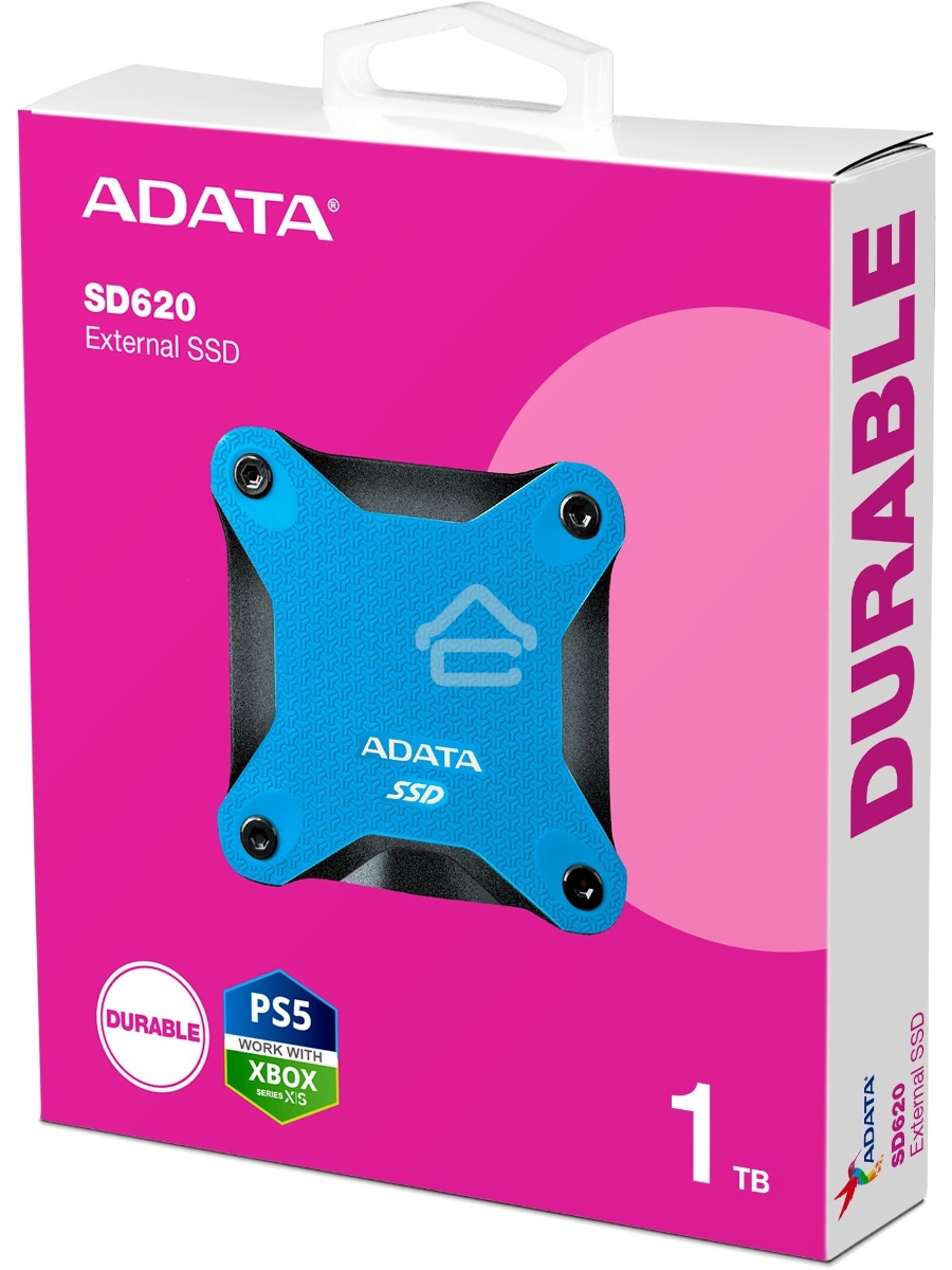 Внешний накопитель SSD 1TB A-DATA SD620, External, USB 3.2, [R/W -550/500 MB/s] синий