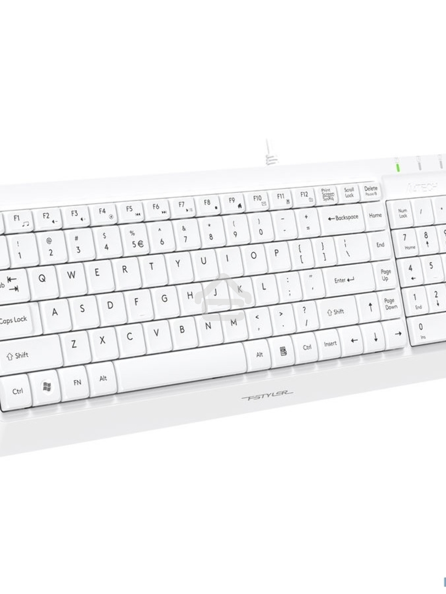 Клавиатура + мышь A4Tech Fstyler F1512 клав:белый мышь:белый USB