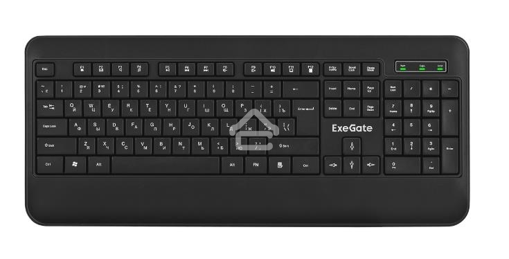 Клавиатура проводная ExeGate Professional Standard LY-E5500M, USB, черный