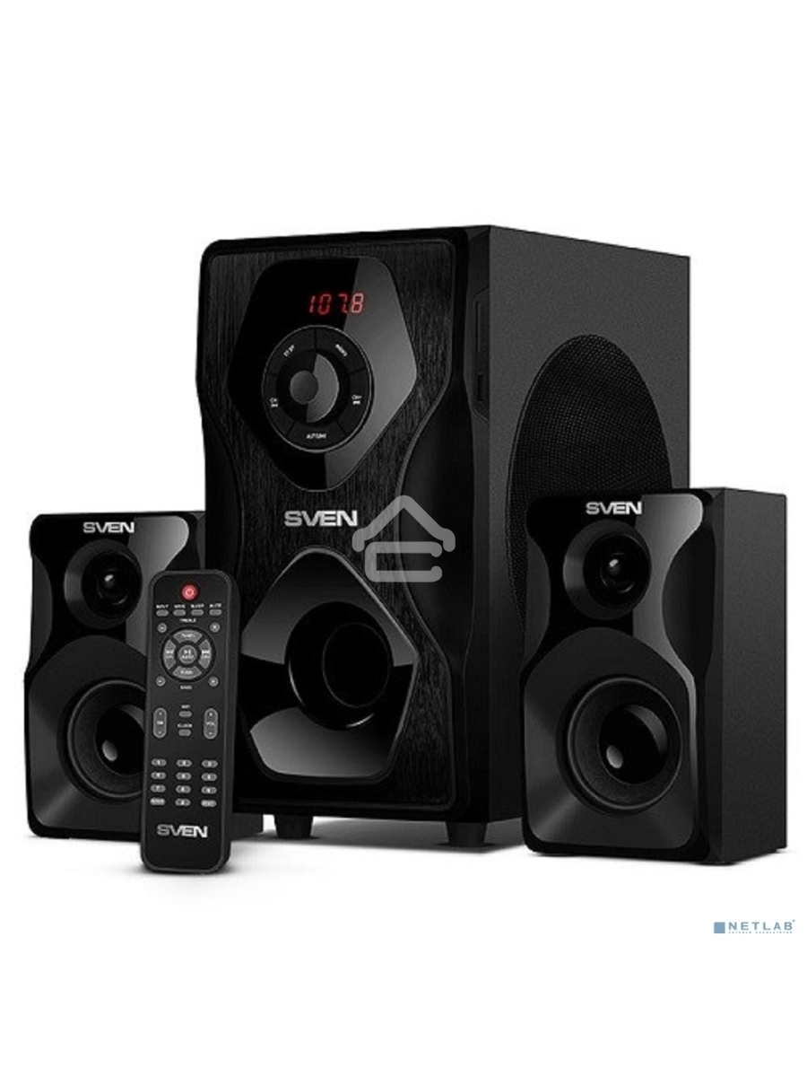 Акустическая система SVEN AC MS-2055, черный (55Вт, FM-тюнер, USB/SD, дисплей, ПДУ, Bluetooth)