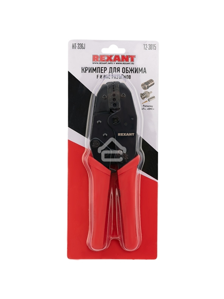 Кримпер Rexant HT-301 J для обжима F и BNC разъемов RG-174, RG-179, Fiber Optic