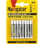 Элемент питания алкалиновый NAVIGATOR 94 753 NBT-NE-LR6-BP4 (блист.4шт) 94753