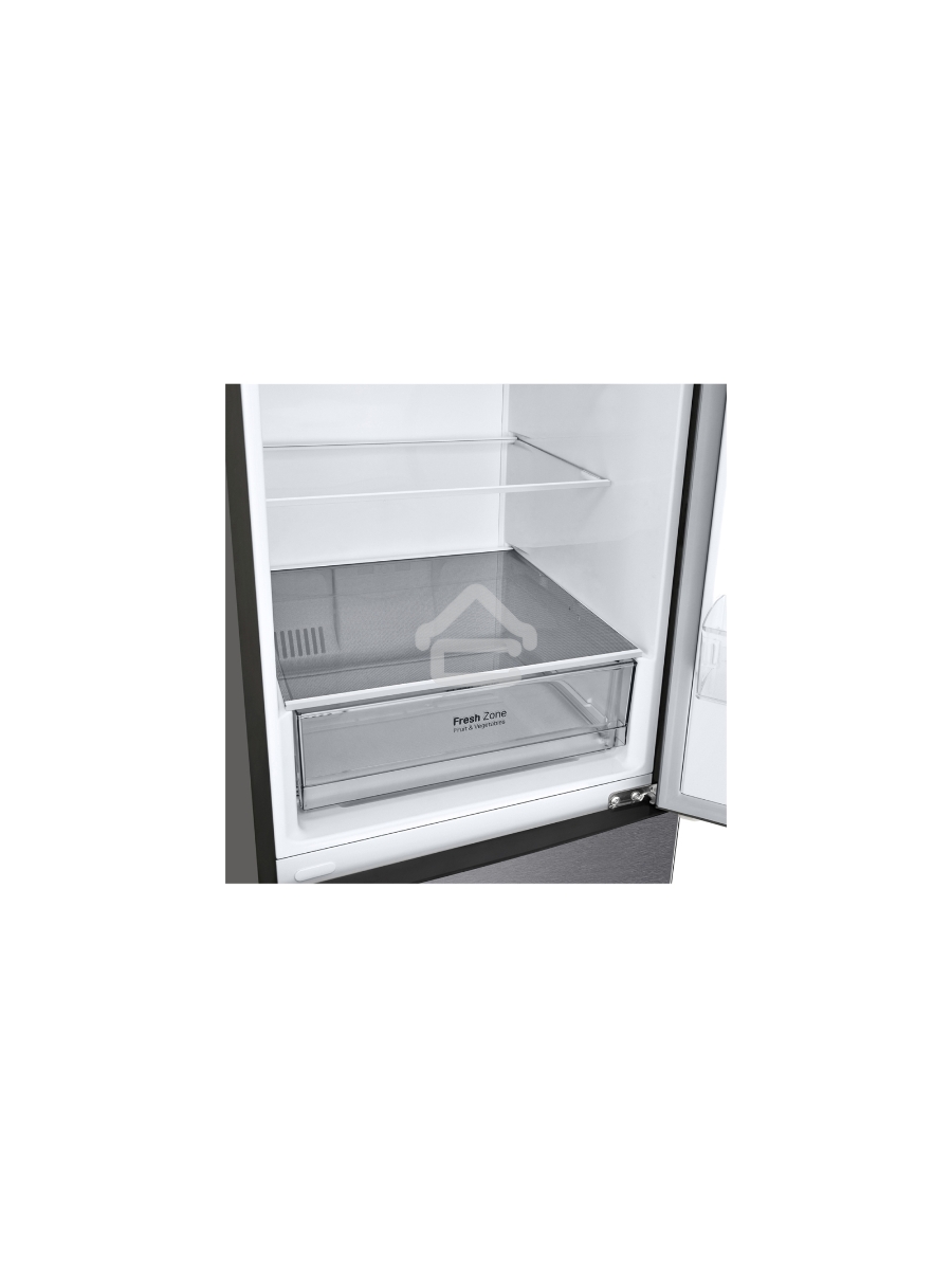 Холодильник LG GA-B509CLSL графитовый двухкамерный 277/107л морозилка снизу, No Frost