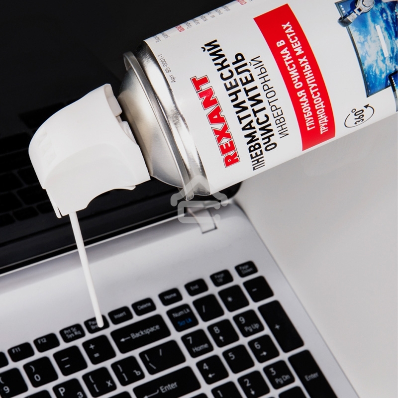 Сжатый воздух (пневматический очиститель) DUST OFF, Rexant, 230 мл, аэро, инверторный