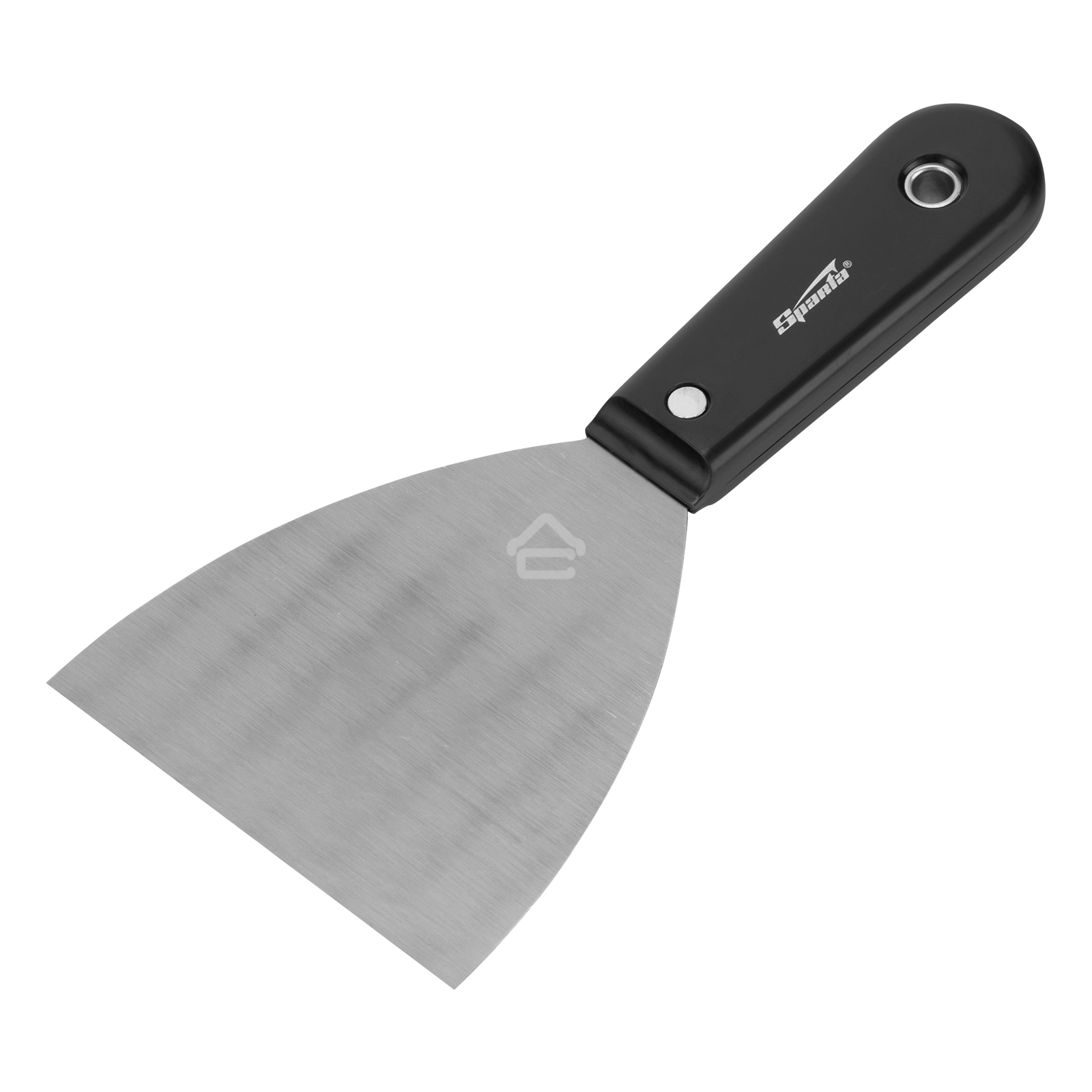 Шпательная лопатка Sparta стальная, 100 мм, полированная, пластмассовая рукоятка