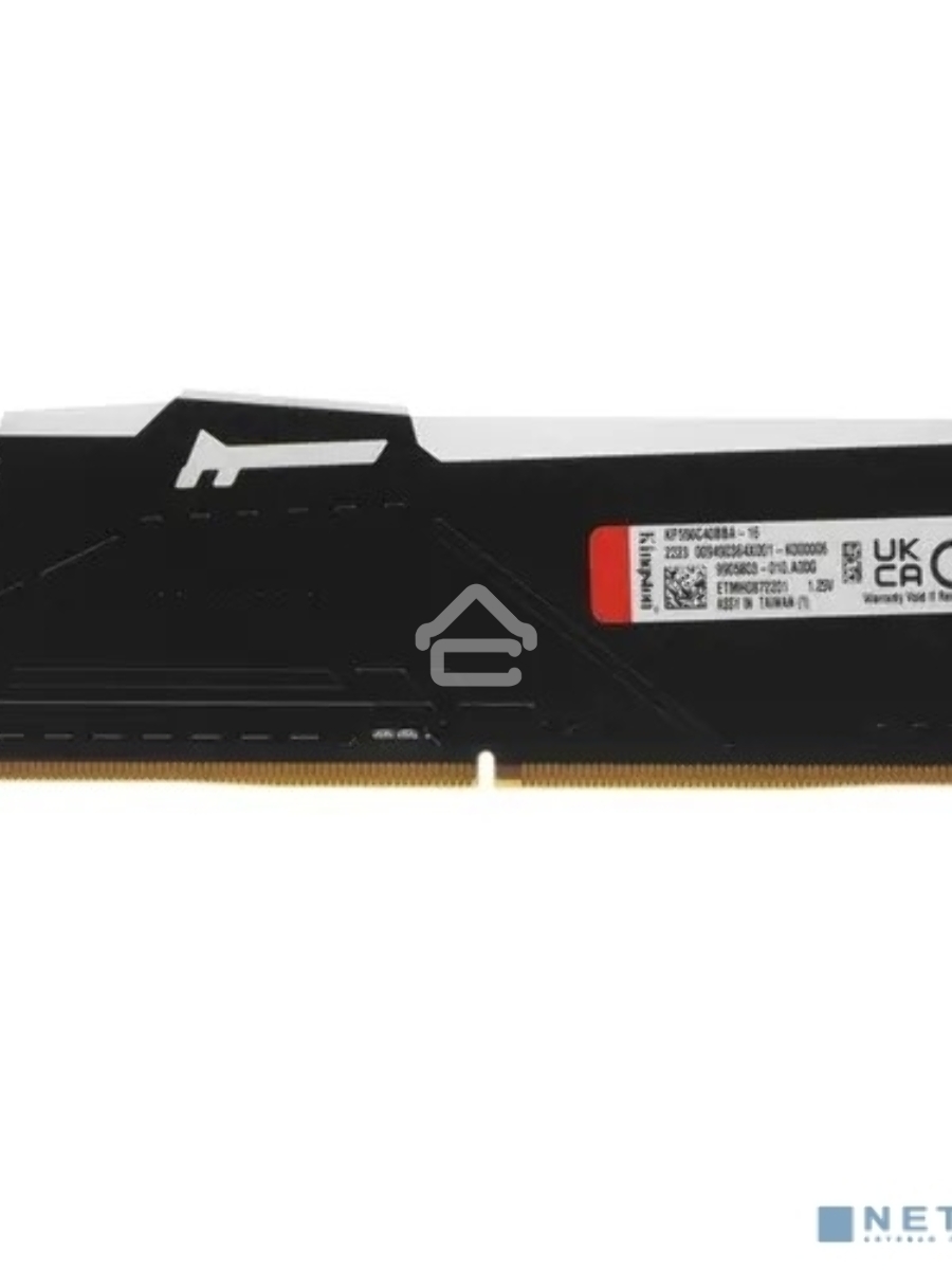 Оперативная память Kingston Fury Beast, DDR5, 16GB (1x16GB), 5600MHz, CL40, DIMM, с радиаторами, RGB, черный