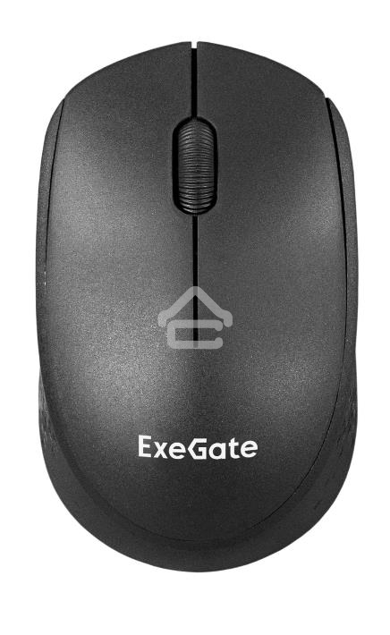 Мышь беспроводная ExeGate Professional Standard SR-9038 черный, 1200 dpi, радиоканал, USB, кнопки - 3