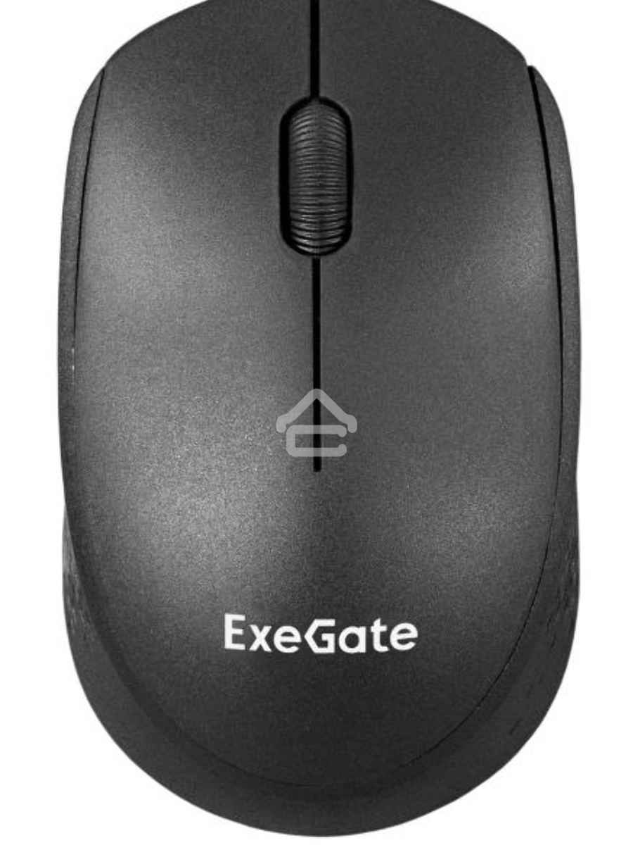 Мышь беспроводная ExeGate Professional Standard SR-9038 черный, 1200 dpi, радиоканал, USB, кнопки - 3