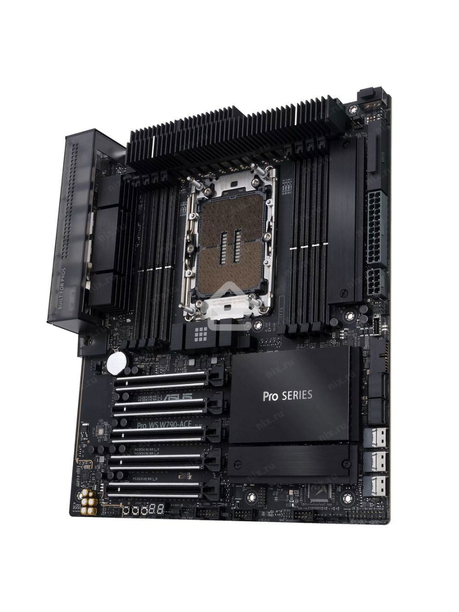 Серверная материнская плата ASUS Pro WS W790-ACE, LGA 4677, Intel W790, 8xDDR5, 4xSATA, 2xM.2, 5xPCIe 5.0 x16, 1xLAN 2.5Gb, 1xLAN 10Gb, 2xUSB 2.0 (9 pin), 1xUSB 3.2 Gen 1 (19 pin), 1xUSB 3.2 Gen 2x2 Type-C, 3.5 мм x5, SSI-CEB