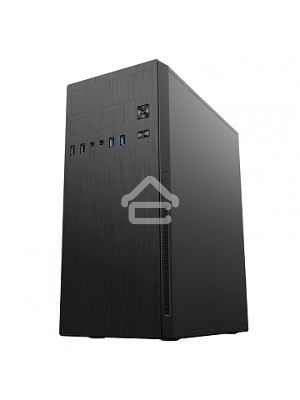 Компьютерный корпус MidiTower Powerman DA812BK Black PM-500ATX-F 2*USB 2.0+2*USB 3.0 Audio ATX