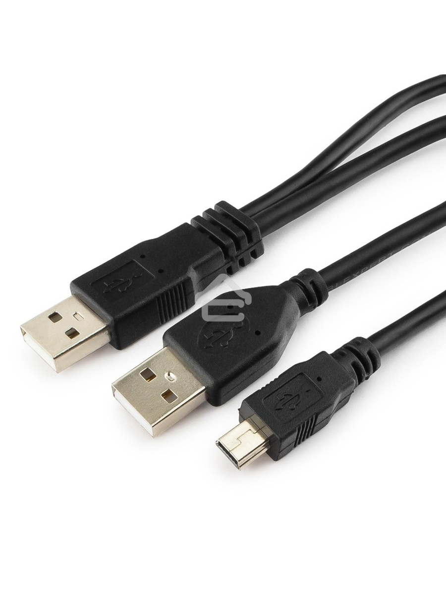 Кабель Gembird/Cablexpert CCP-USB22-AM5P-3 USB 2.0 Pro Кабель , 2xAM/miniBM 5P, 0.9м, экран, черный 