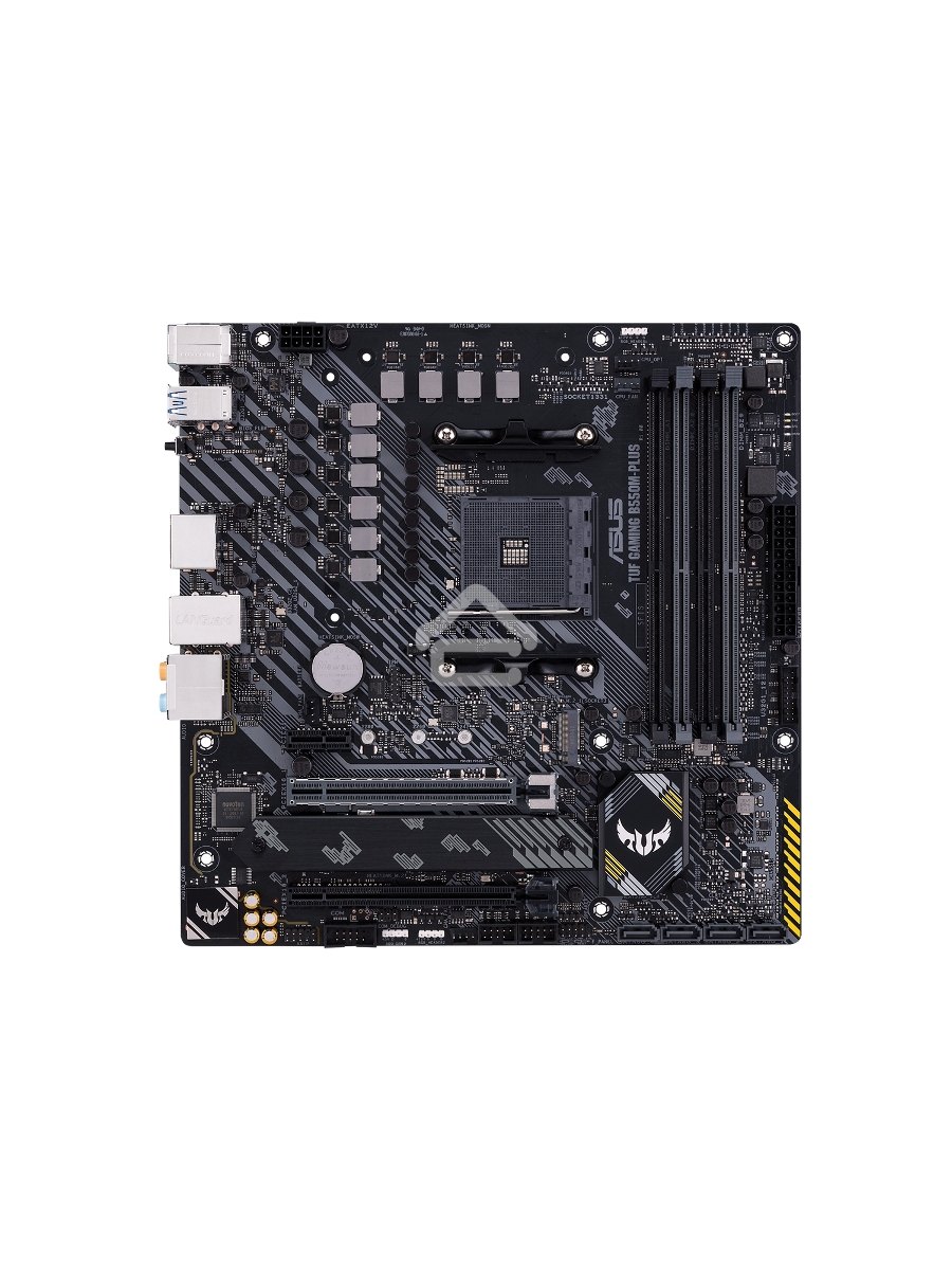 Материнская плата ASUS TUF GAMING B550M-PLUS, AM4, AMD B550, 4xDDR4, 4xSATA, 2xM.2, 1xPCIe 4.0 x16, 1xPCIe 3.0 x16, 1xPCIe x1, 1xHDMI, 1xDP, 1x 2.5Gb LAN, 4xUSB-A 3.2 Gen 1, 1xUSB-A 3.2 Gen 2, 2xUSB-A 2.0, 1xUSB-C 3.2 Gen 2, 5x3.5 мм, 7.1, mATX