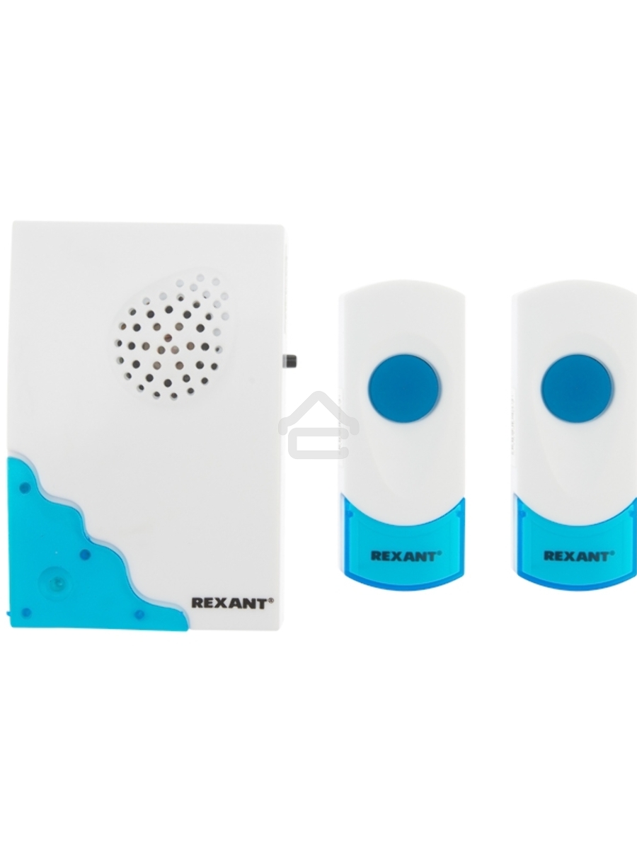 Беспроводной дверной звонок с двумя кнопками вызова IP 44 Rexant RX-4