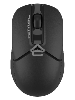 Мышь беспроводная A4Tech Fstyler FG12 черный, 1200 dpi, радиоканал, USB, кнопки - 3
