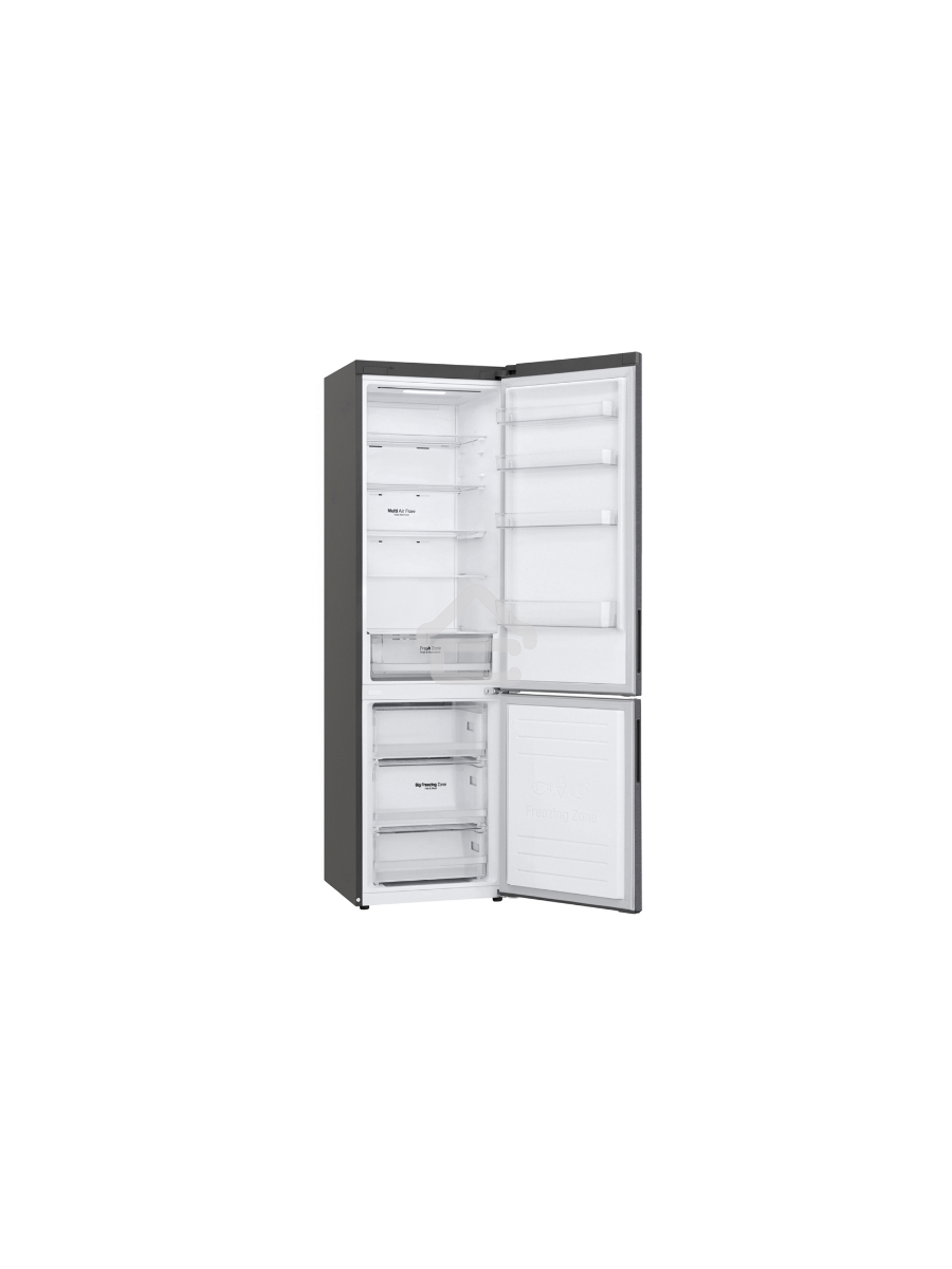 Холодильник LG GA-B509CLSL графитовый двухкамерный 277/107л морозилка снизу, No Frost