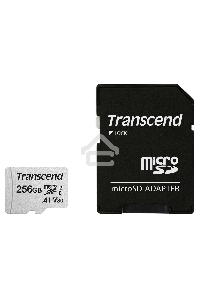 Флеш карта microSD 256GB Transcend microSDXC Class 10 UHS-I U3, V30, A1, (SD адаптер), TLC