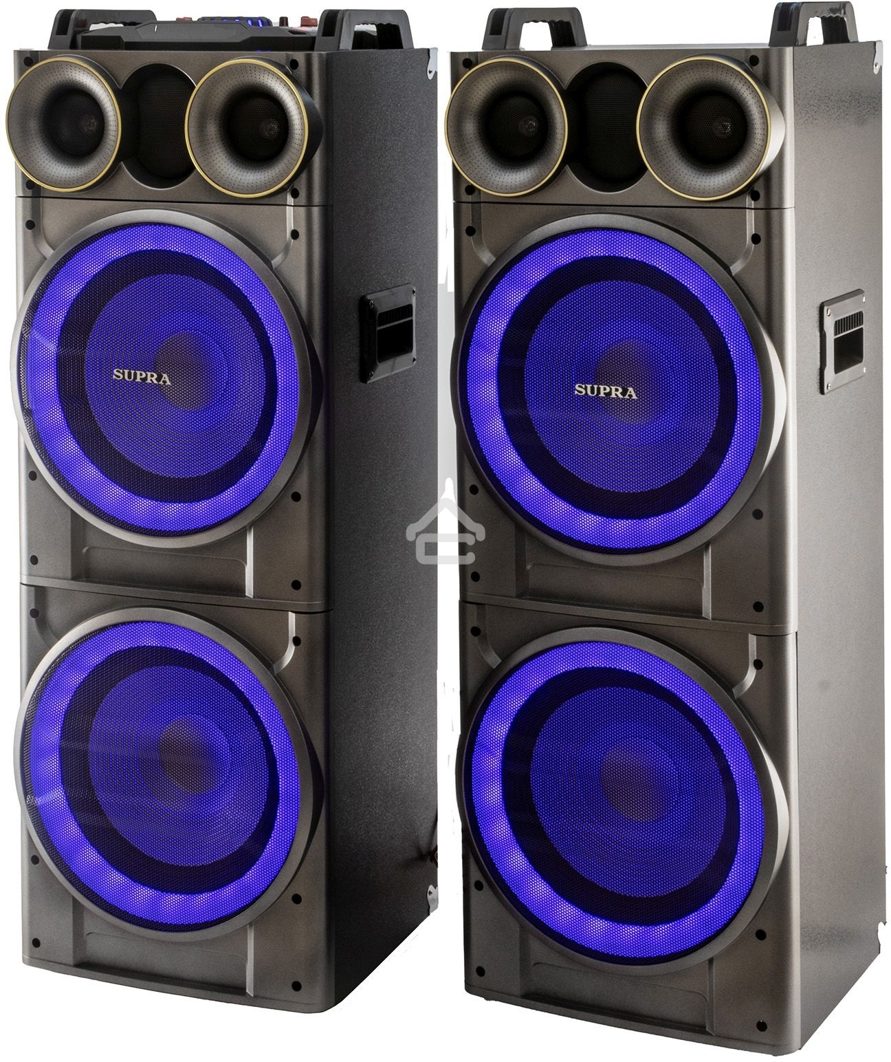 Минисистема SUPRA SMB-2150 черный 1200Вт FM USB BT SD (в комплекте: активн.+пассив.колонки)