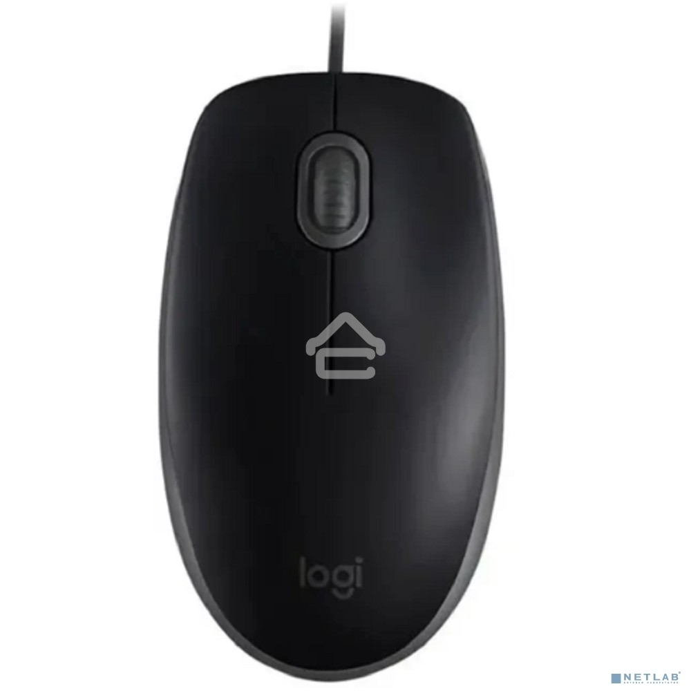 Мышь проводная Logitech M110 Silent черный, 1000 dpi, USB, кнопки - 3
