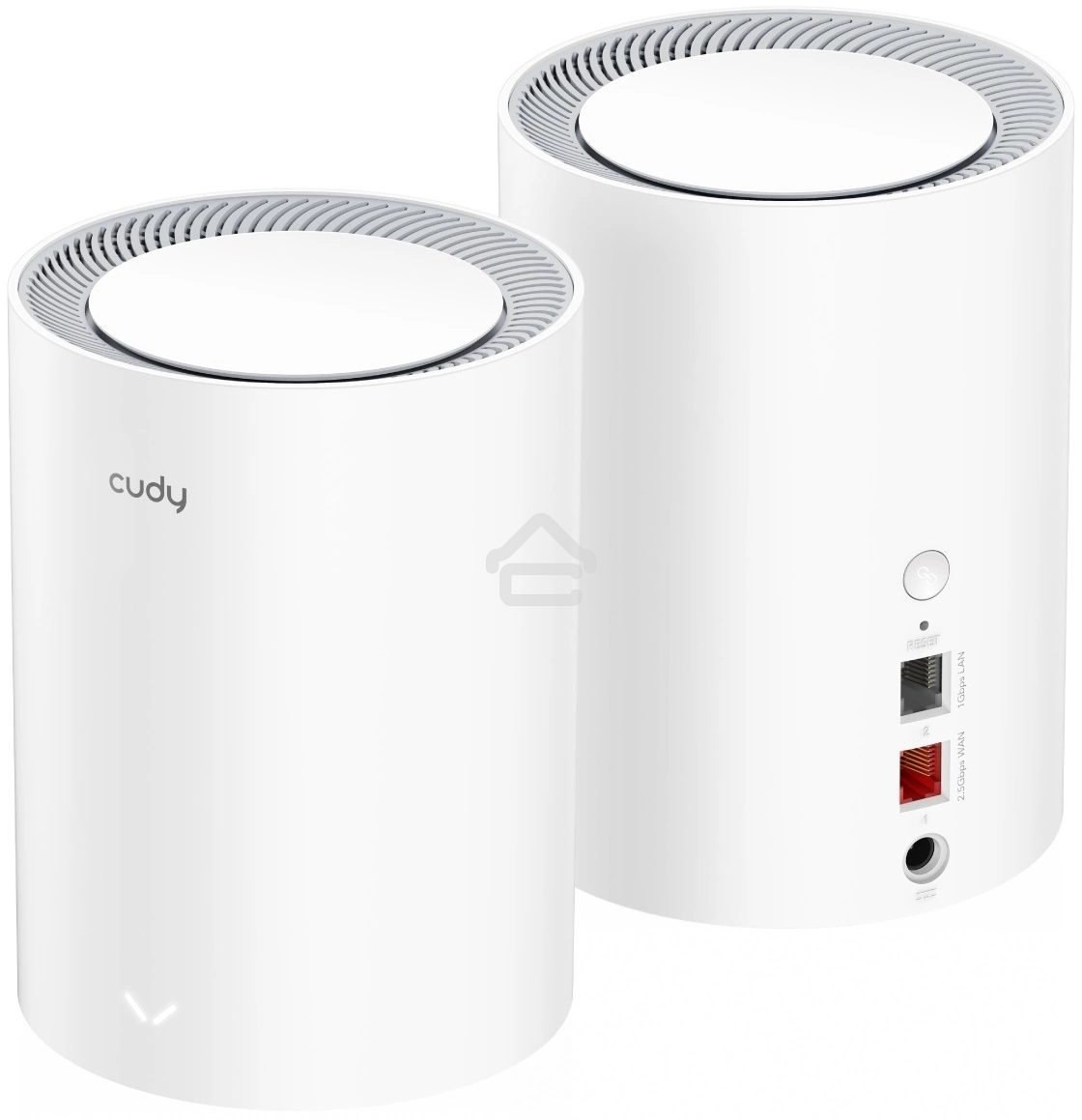 Бесшовный Mesh роутер Cudy M3000(2-PACK) AX3000 10/100/1000/2500BASE-T, белый (упак.:2шт)