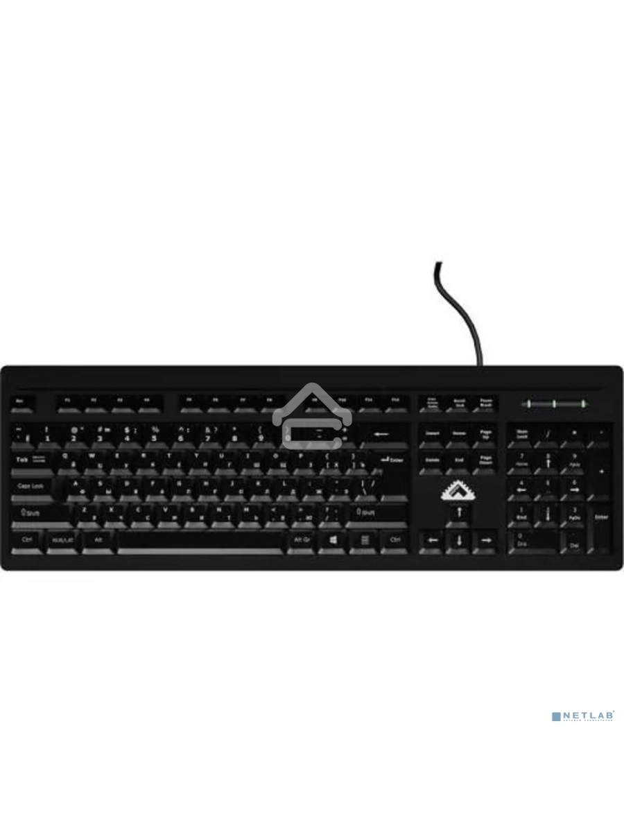 Клавиатура проводная БЕШТАУ КЛ104РУ 104 клавиши, USB, 1,8м, Цвет русской/латинской раскладки (Белый/Белый) лазерная гравировка, черный МИНПРОМТОРГ (МПТ)