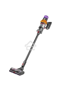 Пылесос вертикальный Dyson V15 Detect Absolute (SV47) желтый/никель, питание от аккумулятора, 220 Вт, уборка сухая, пылесборник 0.76 л, работа от АКБ max - 60 мин