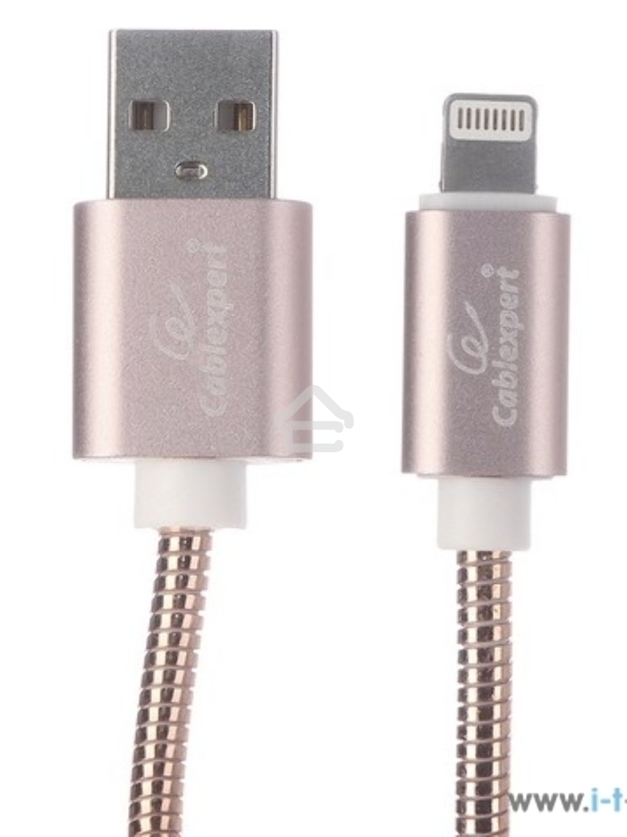 Кабель Cablexpert для Apple CC-G-APUSB02Cu-1M, AM/Lightning, серия Gold, длина 1м, золото, блистер