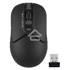 Мышь беспроводная A4Tech Fstyler FG12 черный, 1200 dpi, радиоканал, USB, кнопки - 3