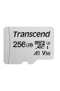 Флеш карта microSD 256GB Transcend microSDXC Class 10 UHS-I U3, V30, A1, (SD адаптер), TLC