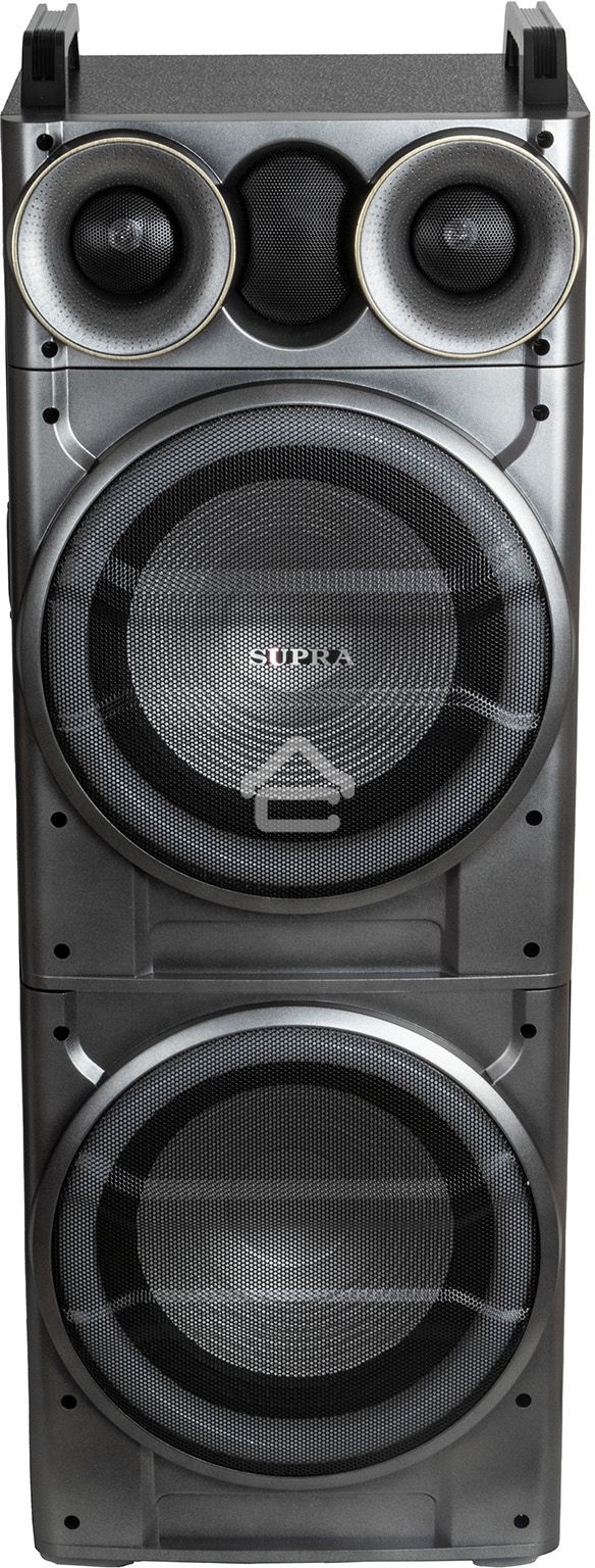 Минисистема SUPRA SMB-2150 черный 1200Вт FM USB BT SD (в комплекте: активн.+пассив.колонки)