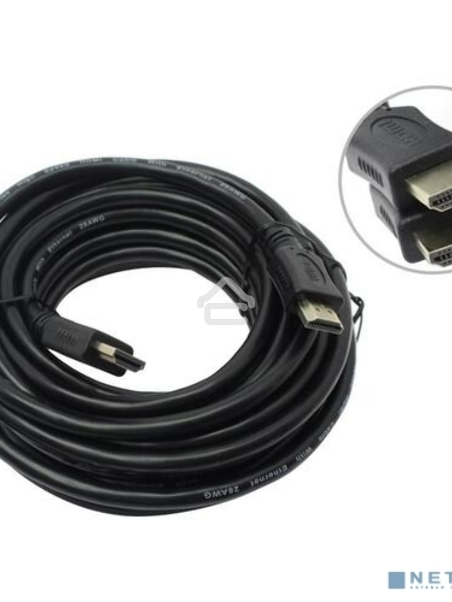 Кабель HDMI C-HM-HM-7.5M Wize, 7.5 м, v.2.0, 19M/19M, позол.разъемы, экран, черный, пакет