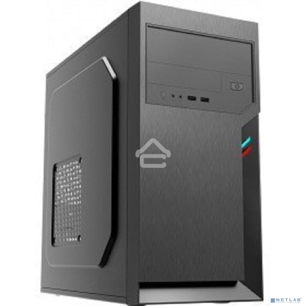 Компьютерный корпус Foxline FL-702, mATX, 1x5.25EXT, 1x3.5EXT, 2x3.5INT, 2xUSB 3.0, HDA, w/o FAN, w/450W ATX PSU, w/1.2m EU pwr cord