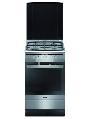 Плита газовая Hansa FCGX62020 серебристый, конфорок 4 шт, духовка 56 л, 60 см x 85 см x 60 см