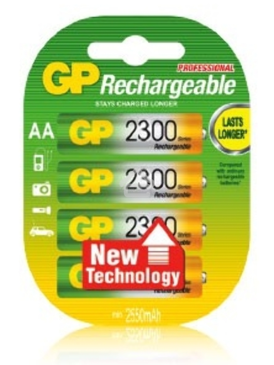 Аккумулятор GP 230AAHC AA NiMH 2300mAh (4шт)