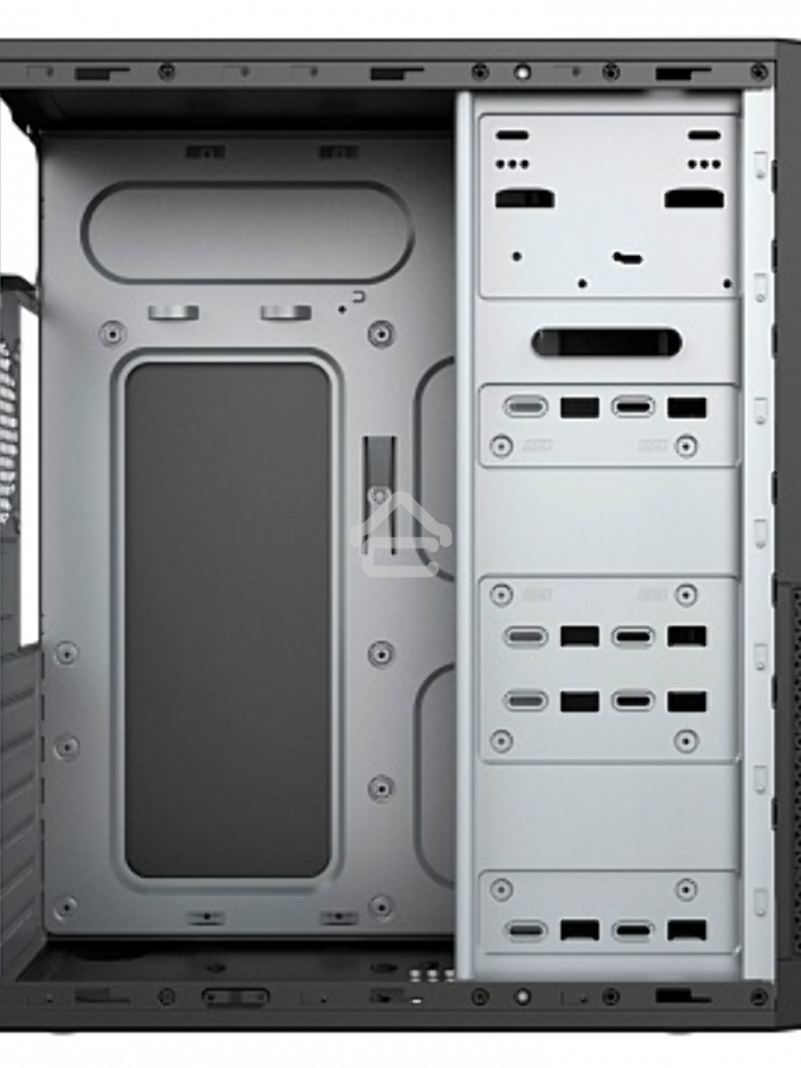 Компьютерный корпус MidiTower Powerman DA812BK Black PM-500ATX-F 2*USB 2.0+2*USB 3.0 Audio ATX