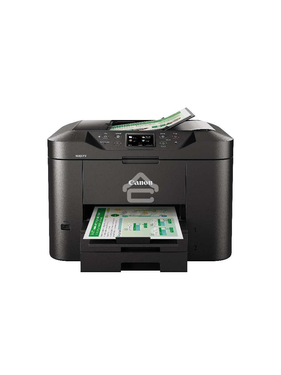 МФУ струйный Canon MAXIFY MB2740, A4, цветной, печ. до 24 стр/мин. (ч/б) 15.5 стр/мин. (цвет), скан. до 18.5 стр/мин (ч/б) 15.5 стр/мин (цет), 600 x 1200 dpi (печать), 1200x1200dpi (скан.), USB, RJ-45, Wi-Fi
